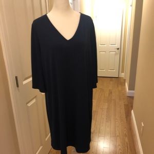 Michael kors blue long sleeve dress
